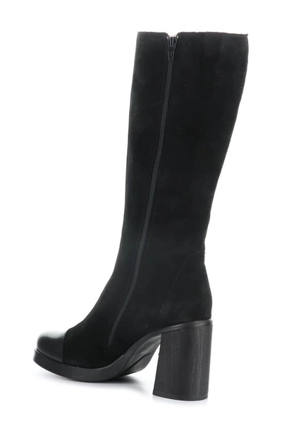Fly London Susi Knee High Platform Boot In Black
