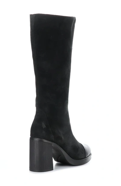 Fly London Susi Knee High Platform Boot In Black