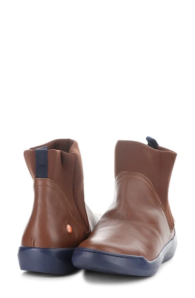 Shop Softinos By Fly London Beth Bootie In Cognac/ Marron Smooth Leather