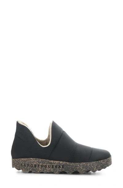 Asportuguesas Crus Quilted Slip-on Sneaker In Black Nylon