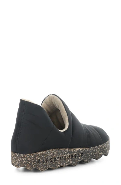 Shop Asportuguesas By Fly London Crus Quilted Slip-on Sneaker In Black Nylon