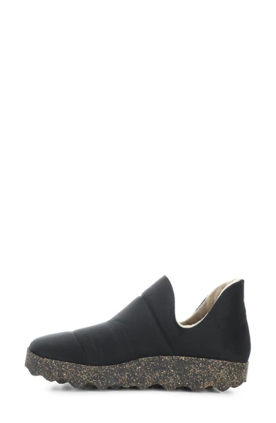 Shop Asportuguesas By Fly London Crus Quilted Slip-on Sneaker In Black Nylon