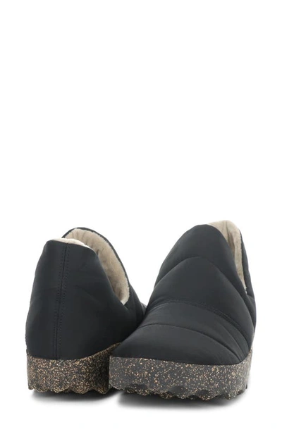 Shop Asportuguesas By Fly London Crus Quilted Slip-on Sneaker In Black Nylon