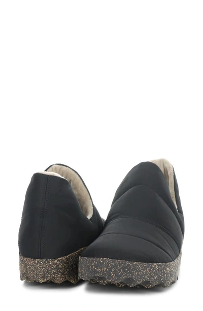 Asportuguesas Crus Quilted Slip-on Sneaker In Black Nylon