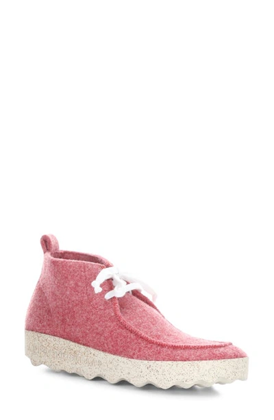 Shop Asportuguesas By Fly London Cody Wool Chukka Boot In Red Tweed/ Felt