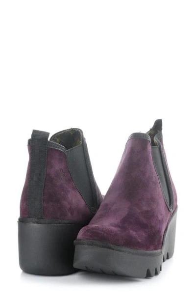 Shop Fly London Byne Wedge Chelsea Boot In 022 Purple