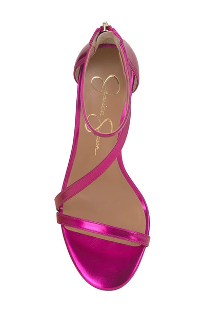 Shop Jessica Simpson Sloyan Ankle Strap Sandal In Fuchsia