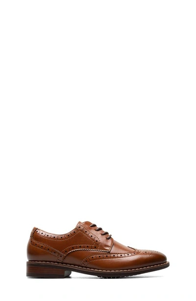 Shop Florsheim Kids' Rucci Wingtip Blucher In Cognac