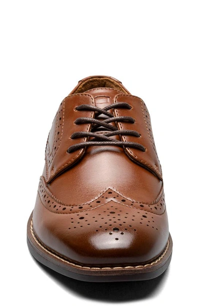 Shop Florsheim Kids' Rucci Wingtip Blucher In Cognac