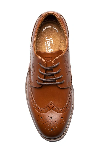 Shop Florsheim Kids' Rucci Wingtip Blucher In Cognac