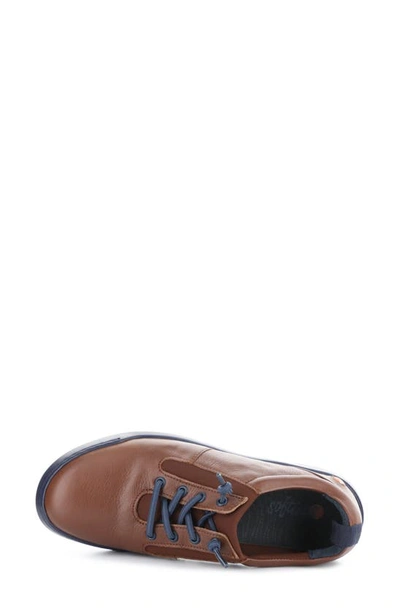 Shop Softinos By Fly London Bann Sneaker In Cognac/ Marron Smooth Leather