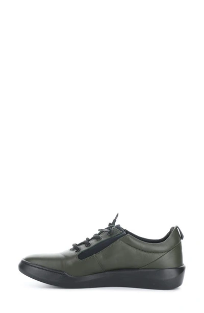 Shop Softinos By Fly London Bann Sneaker In Military/ Black Smooth Leather