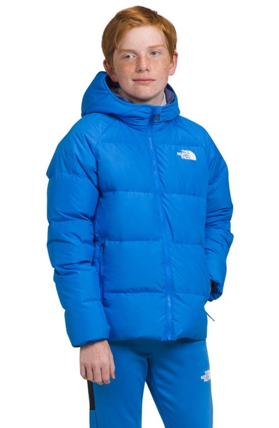 The North Face Kids' Reversible Hooded 600-fill Power Down Jacket In Optic  Blue | ModeSens