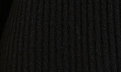 French Connection Babysoft Rib Button Front Long Sleeve Sweater Dress In Black