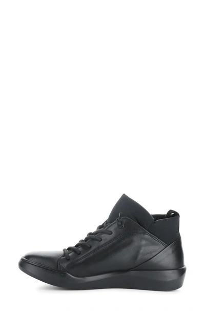 Shop Softinos By Fly London Biel Sneaker In Black Smooth Leather