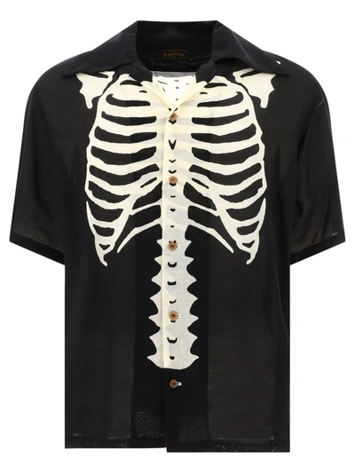 Shop Kapital "bone" Shirt In Black