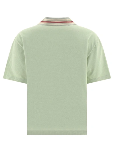 Shop Kapital "zip Up" Polo Shirt In Green
