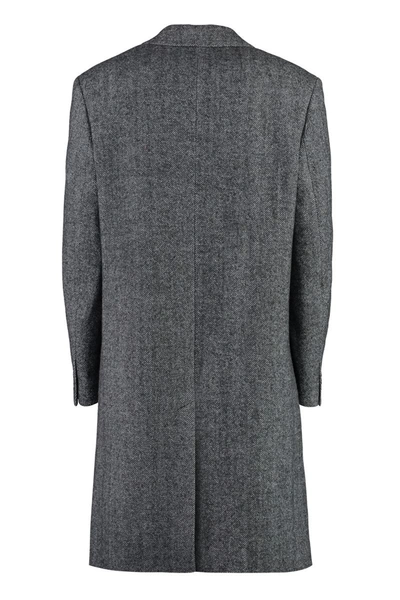 Shop Isabel Marant Johel Single-breasted Wool Coat In Grey