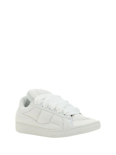 Shop Lanvin Sneakers In White/white