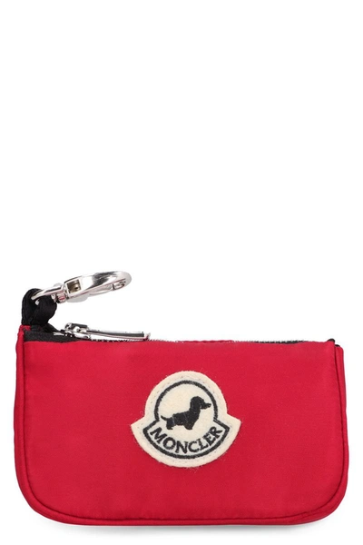 Shop Moncler Genius Moncler & Poldo Dog Couture - Satin Bag Holder In Red