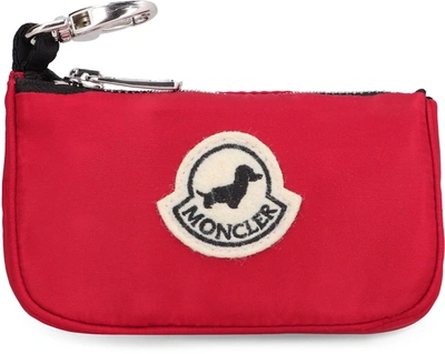 Shop Moncler Genius Moncler & Poldo Dog Couture - Satin Bag Holder In Red