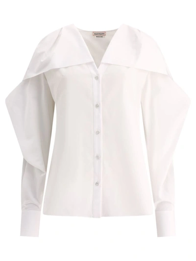 Shop Alexander Mcqueen Ruffled Shirt In White