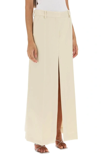 Shop Stella Mccartney Maxi Skirt In Recycled Polyester In Yellow