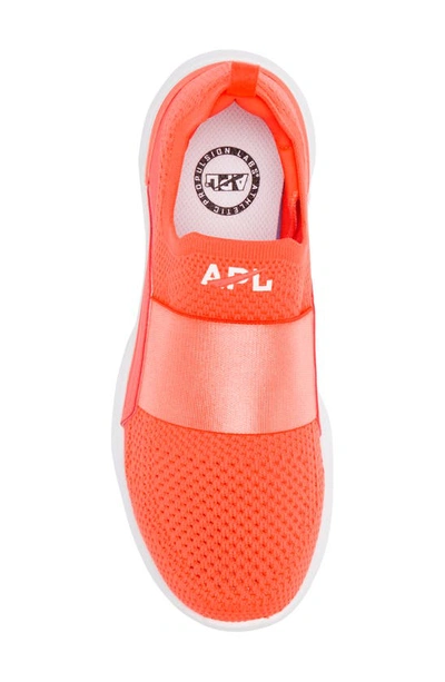 Shop Apl Athletic Propulsion Labs Techloom Bliss Knit Running Shoe In Impulse Red / White