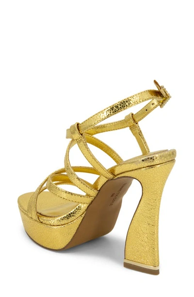 Kenneth Cole New York Allen Platform Sandal In Light Gold