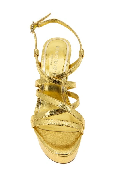 Kenneth Cole New York Allen Platform Sandal In Light Gold
