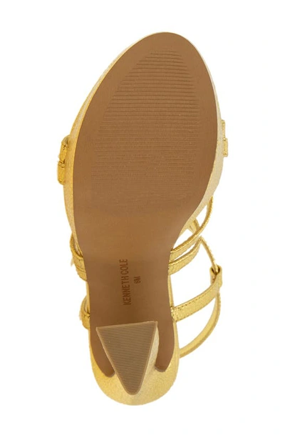 Shop Kenneth Cole New York Allen Platform Sandal In Light Gold