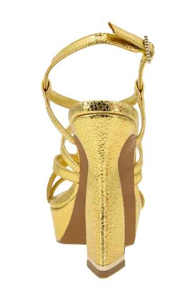 Kenneth Cole New York Allen Platform Sandal In Light Gold