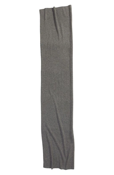 Shop Vince Boiled Cashmere Knit Scarf In Medium Grey