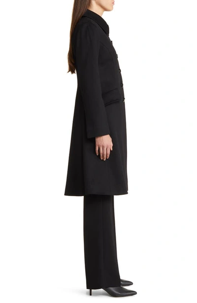 Shop Fleurette Nell Wool Coat In Black