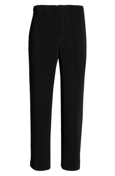 Shop Issey Miyake Monthly Colors August Pleated Pants In 15-black