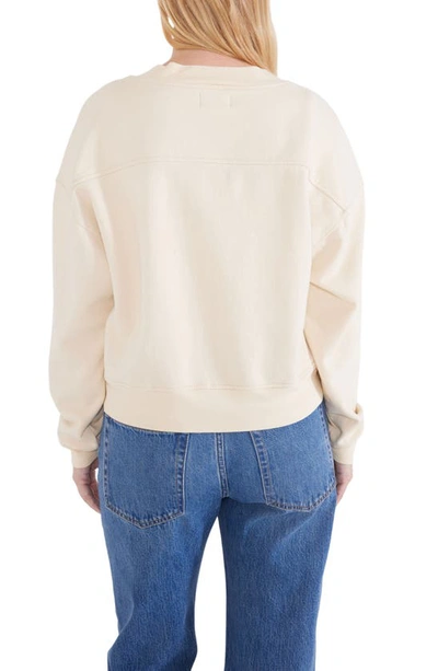 Shop Etica Mariana Zip-up Cotton Sweatshirt In Birch