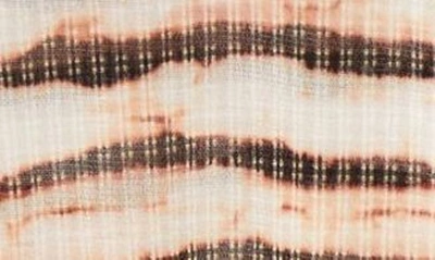 Shop Jean Paul Gaultier X Knwls Stripe Semisheer Long Sleeve Mesh Minidress In Ecru/ Brown