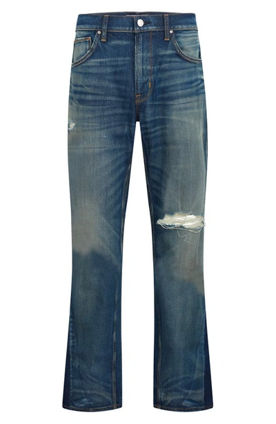 Shop Hudson Walker Ripped Kick Flare Bootcut Jeans In Dest Generation