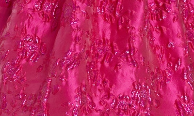 Shop Amanda Uprichard Addison Sequin Brocade Bubble Hem Cocktail Dress In Rosebud Brocade