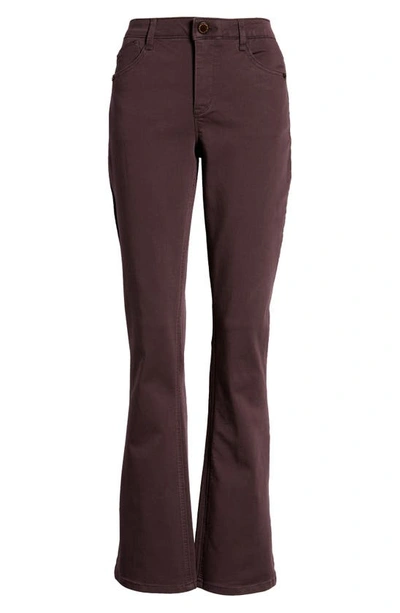Shop Wit & Wisdom 'ab'solution Itty Bitty High Waist Bootcut Pants In Mb-malbec