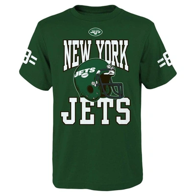 Shop Outerstuff Youth Aaron Rodgers Green New York Jets Helmet T-shirt