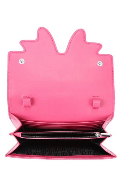 Kurt Geiger Shoreditch Bow Convertible Wallet On A Chain In Pink