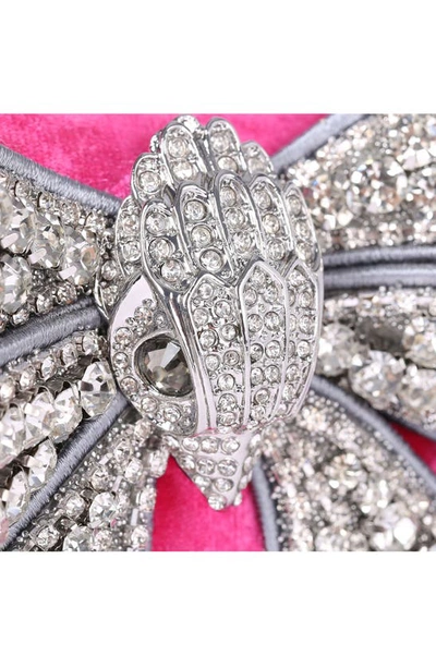 Kurt Geiger Shoreditch Bow Convertible Wallet On A Chain In Pink