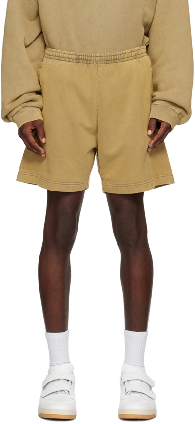 Shop Acne Studios Green Faded Shorts In Abc Sage Green