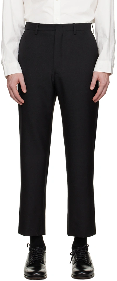Shop Pottery Black Tapered Trousers In Bk Black