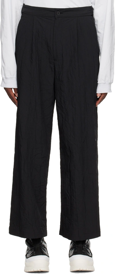 Shop Vein Black Crinkled Trousers