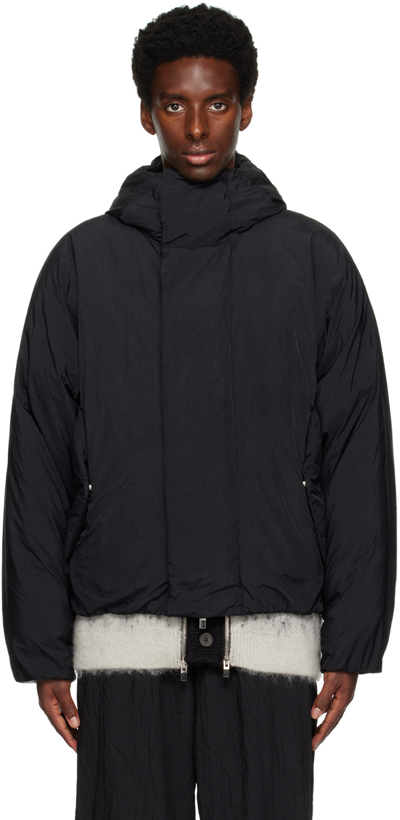 Shop Vein Black Dolman Sleeve Down Jacket