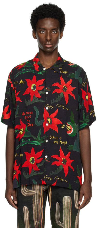 Shop Endless Joy Black Fear And Loathing Shirt In Red & Black