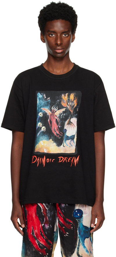 Shop Endless Joy Black 'daimonic Dream' T-shirt