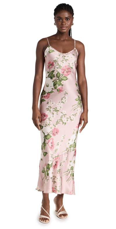 Reformation Parma Silk Dress In Pink | ModeSens